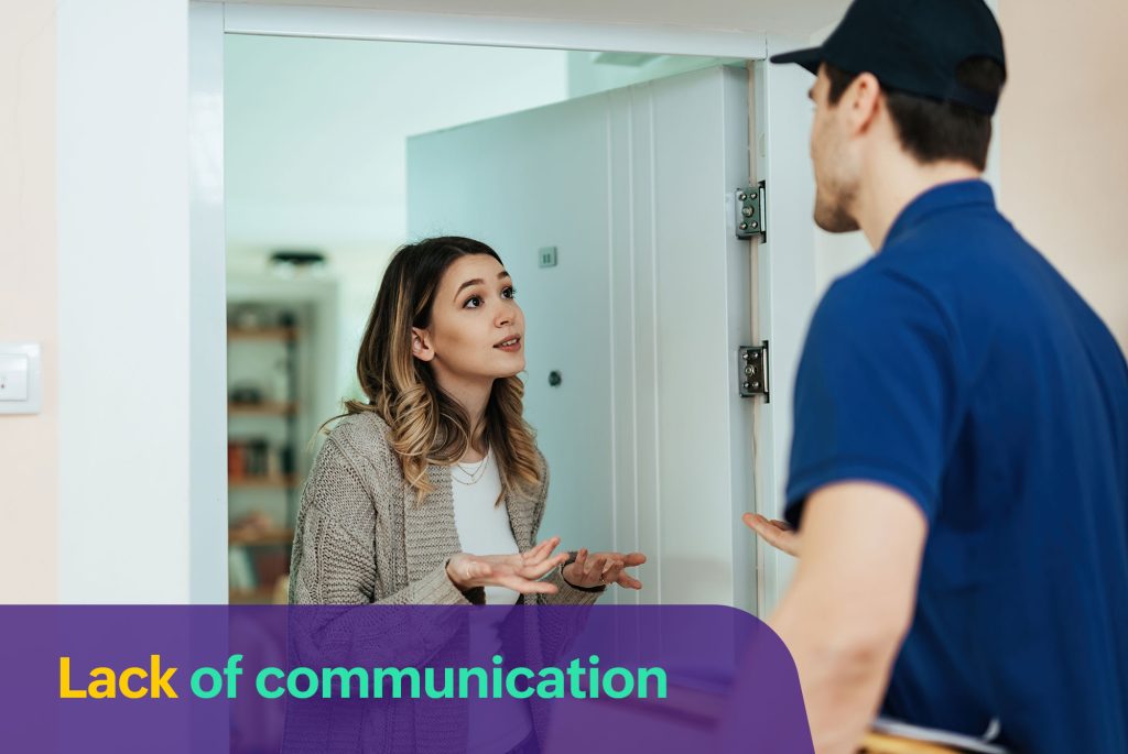 Lack of communication is a common delivery problem among businesses who start order fulfilment newly