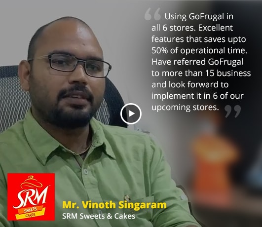 Restaurant software customer feedback - SRM Sweets & Snaks Restaurant software customer - Pawan Putra