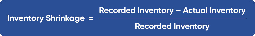 Inventory shrinkage formula for businesses