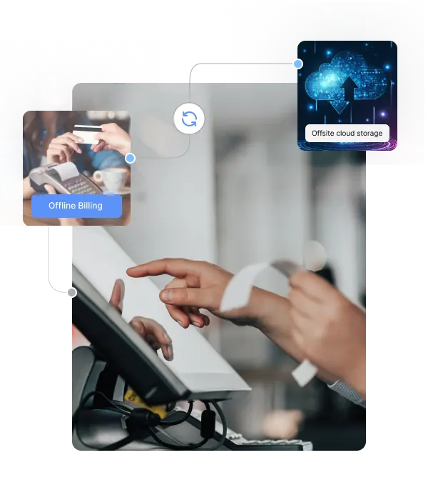 Image shows the screen of Cloud based restaurant POS solution for Restaurants that helps with financial management