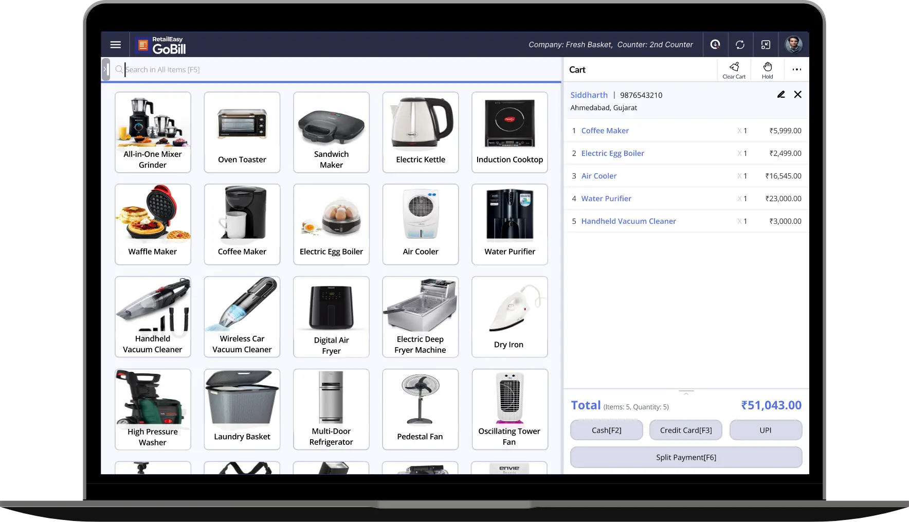 Electronic POS software