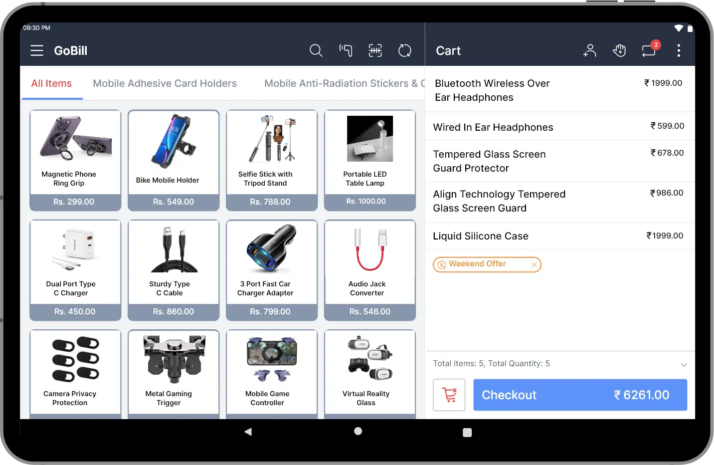Electronic POS software