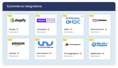 E-commerce integrations